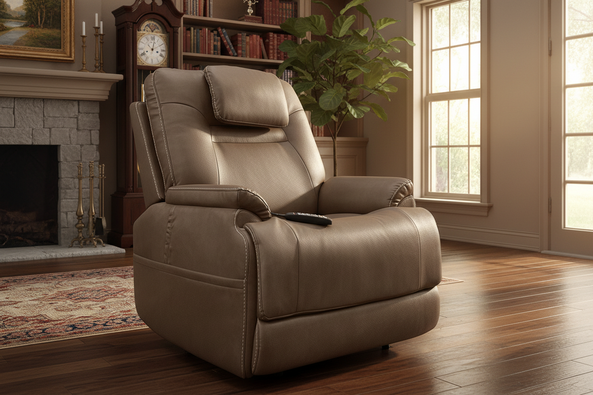 Cozyfocus MacZcliner Cappuccino P5 Lift Chair | Heat & Massage