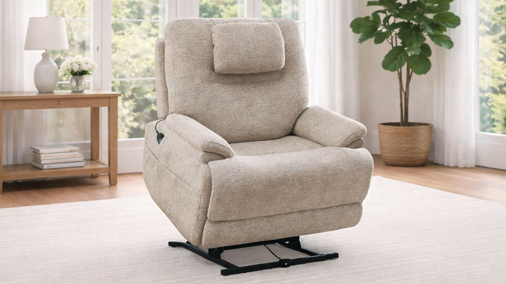 Cozyfocus MacZcliner Light Tan P5 Lift Chair | Heat & Massage