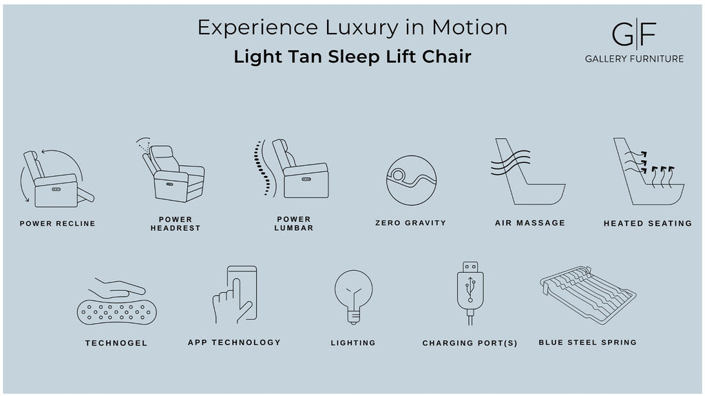 Cozyfocus MacZcliner Light Tan P5 Lift Chair | Heat & Massage