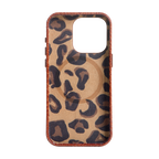 Embossed Cognac Case for iPhone 15